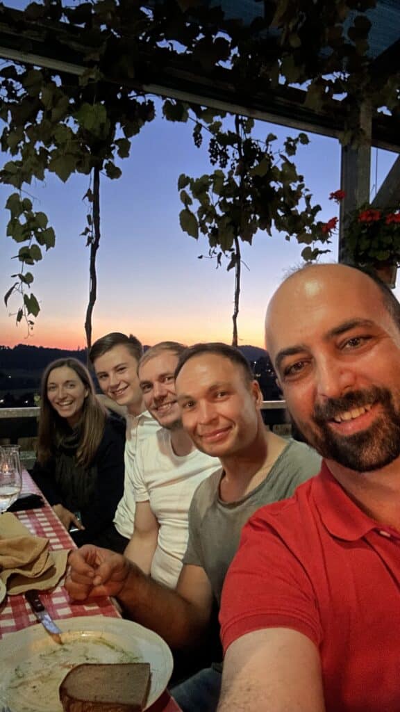 Lukas, Christian, Marco und Mike als Vertreter der JW Steiermark